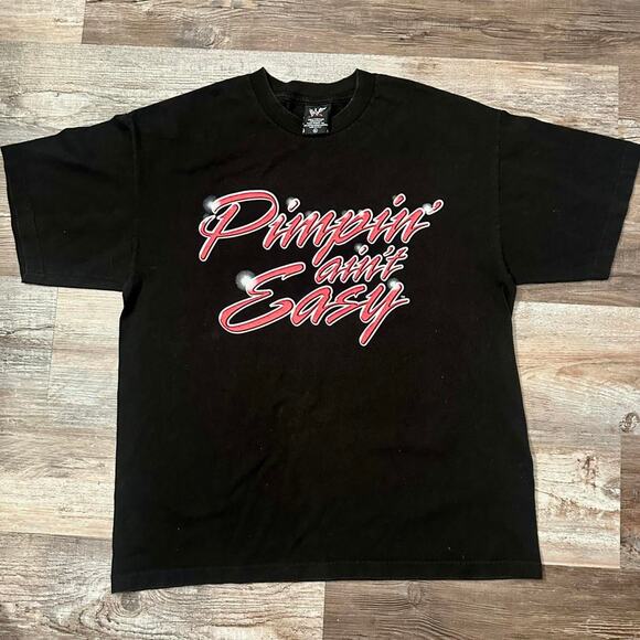 WWF The Godfather Pimpin' Aint Easy Vintage T-Shirt - Picture 1 of 3